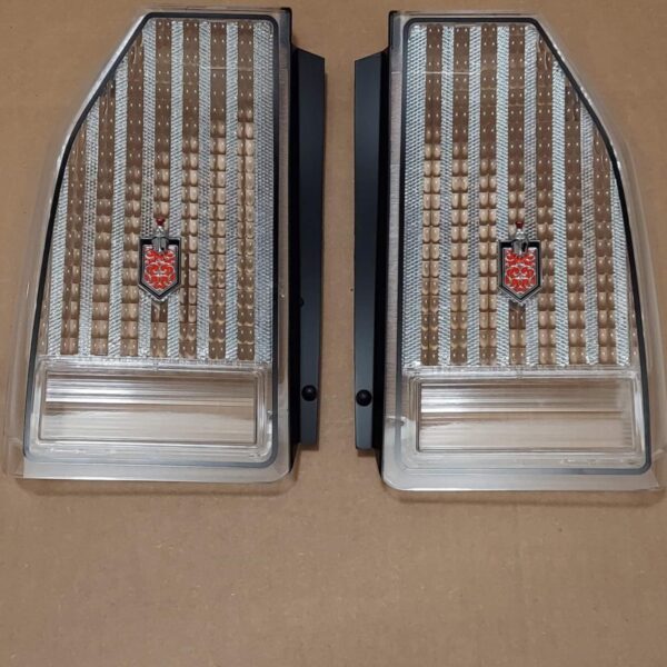 1987-1988 Monte Carlo tail lamp lens clear set with emblems
