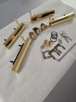 78-90 chevy caprice impala 24k gold door handle locks set