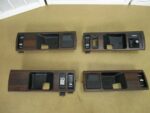 1991-1996 chevy caprice impala oem woodgrain door panel handle bezel trim 4pc set