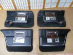 1990-1992 cadillac brougham black interior door panel set