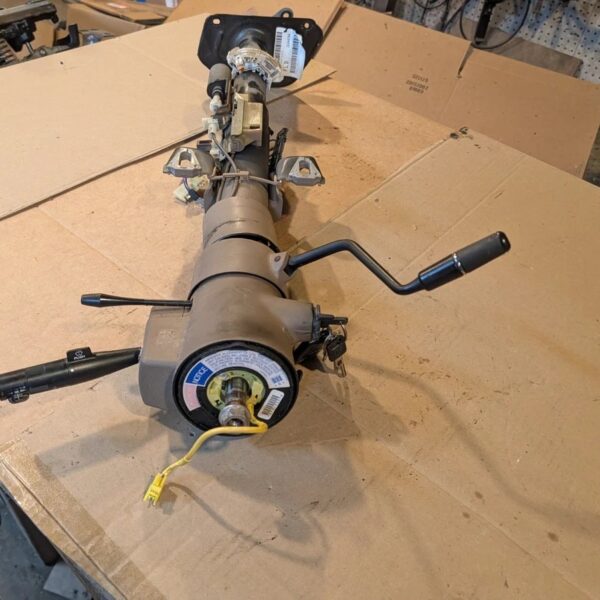 1994-1996 chevy caprice roadmaster tan steering column with key