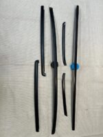 1983-1988 Monte Carlo SS Regal GN black windshield rear glass molding set