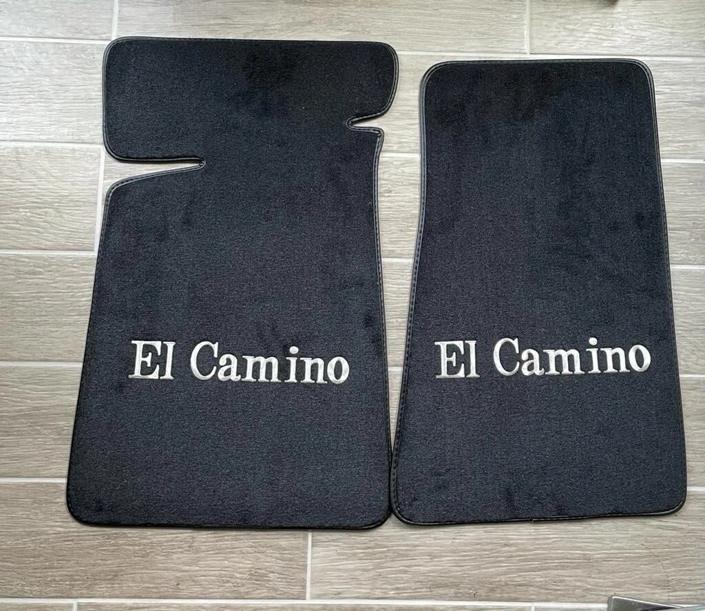 1978-1987 El Camino black floor mat set 1978-1987 El Camino black floor mat set