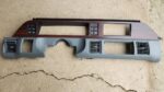1991-1993 Chevy Caprice dash radio bezel trim gray woodgrain