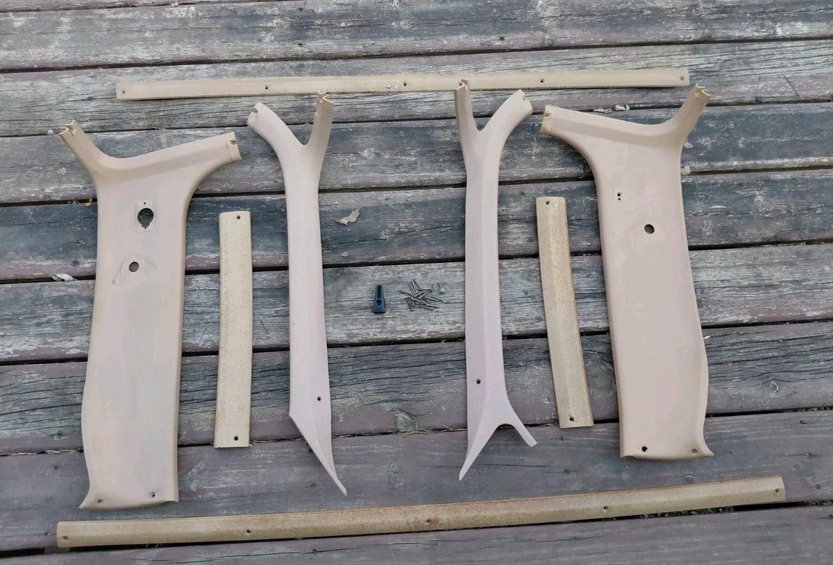 1973-1980 chevy truck pillar headliner trim set