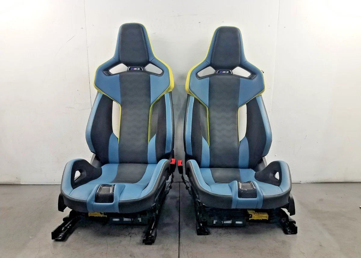 2024 BMW M3 xDrive G80 OEM carbon bucket heated cooled seat set