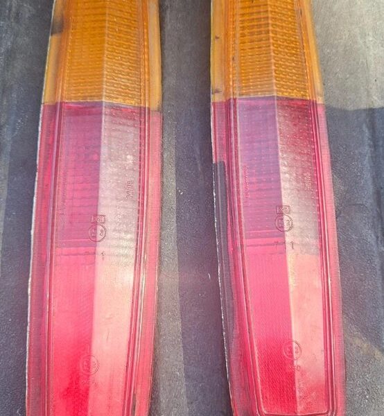 1980-1989 Cadillac Fleetwood Brougham European amber red tail lights set