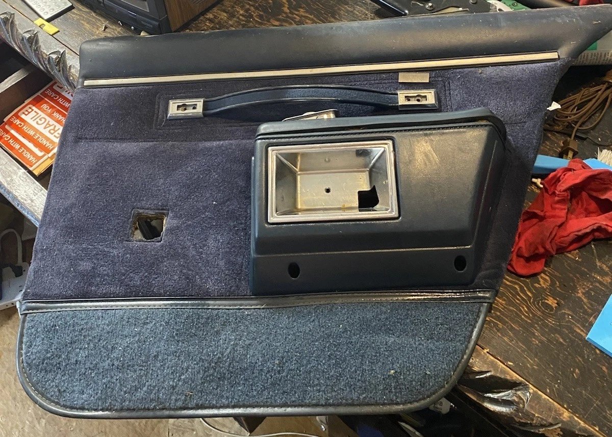 1977-1989 Caprice rear passenger side door panels navy blue