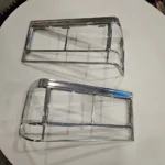 1980-1989 Cadillac Fleetwood Coupe DeVille Brougham front chrome trim light bezels