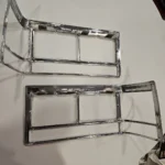 1980-1989 Cadillac Fleetwood Coupe DeVille Brougham front chrome trim light bezels