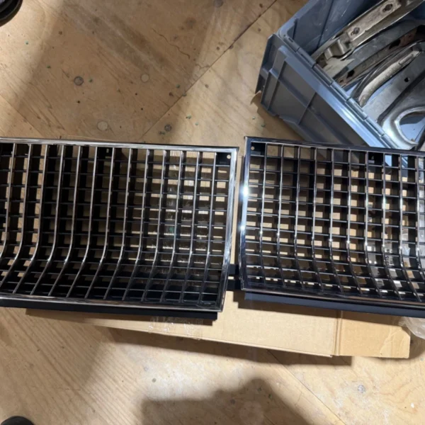 1982-86 Cutlass Hurst Olds 442 chrome and black grills NOS pair