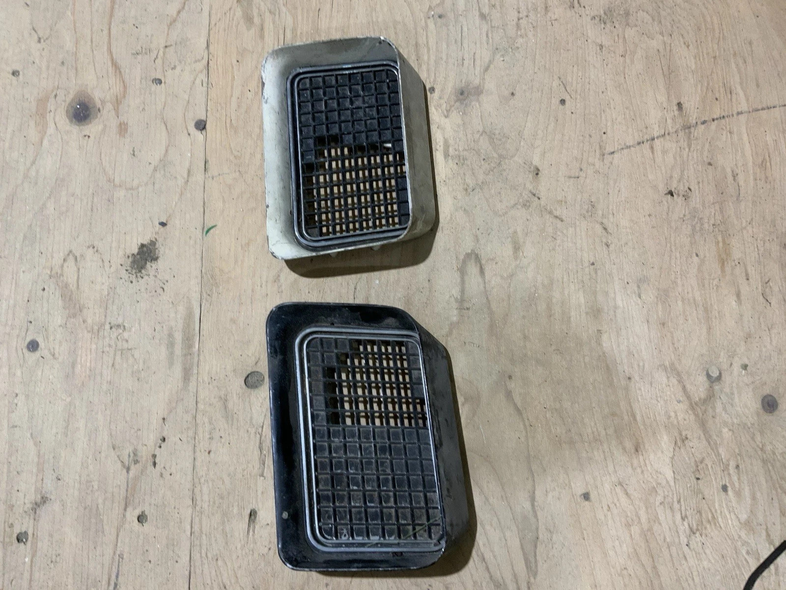 1970-72 Skylark GS GSX hood scoop louver insert bezels