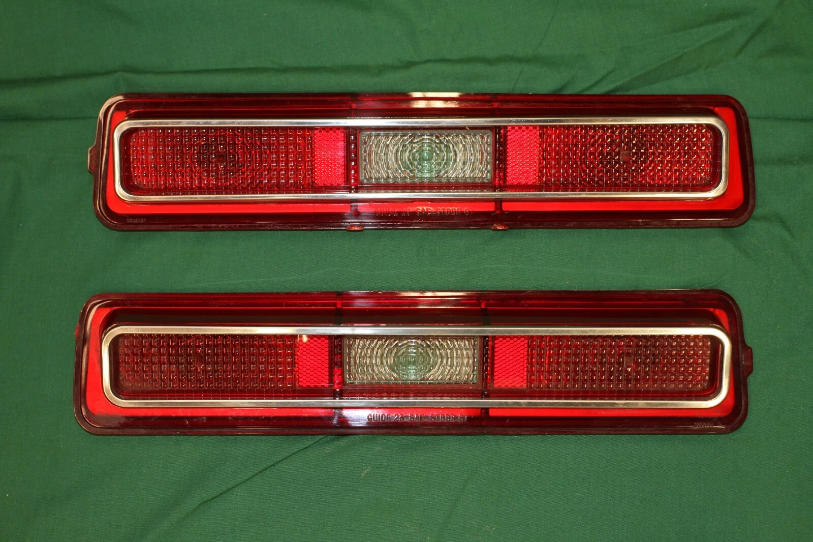 1967 LeMans Tempest tail light lenses NOS pair