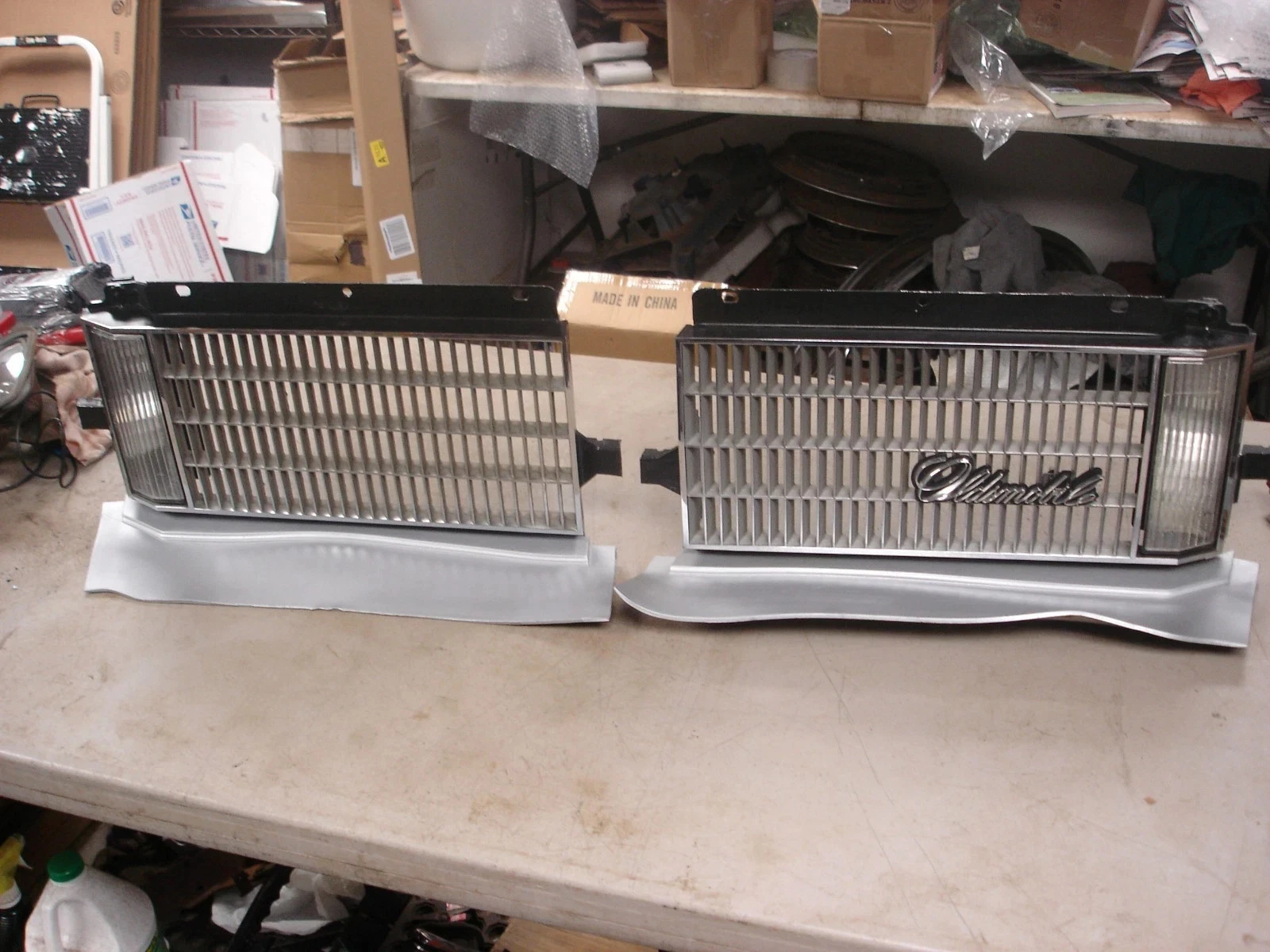 1975 Oldsmobile Cutlass front grilles pair