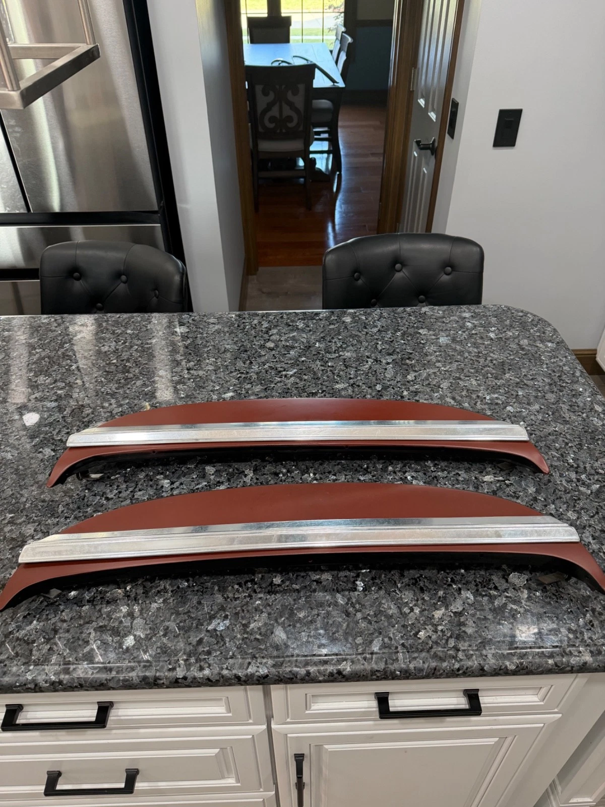 1967 Chevy Impala fender skirts with moldings