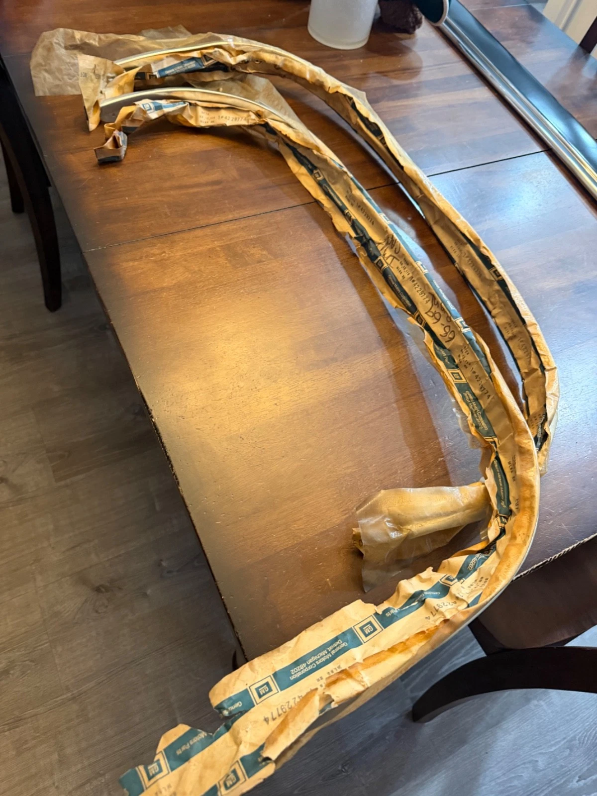 1967 1968 Impala Caprice rear wheel well moldings