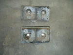 1974 Cadillac DeVille headlight panels with bezels