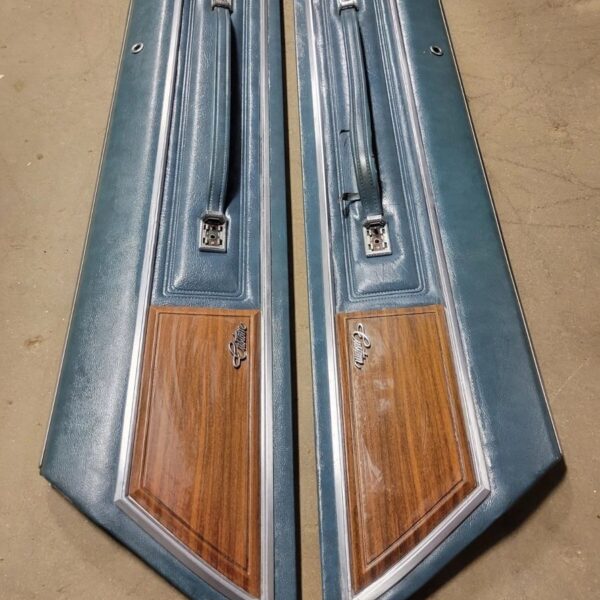 1976 Buick Electra Custom Limited 225 left right upper door panel blue
